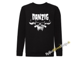 DANZIG - Logo Skull - čierna detská mikina bez kapuce