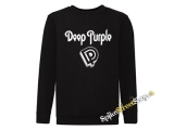 DEEP PURPLE - Logo Crest - čierna detská mikina bez kapuce