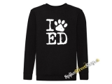 I LOVE ED SHEERAN - čierna detská mikina bez kapuce