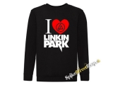 I LOVE LINKIN PARK - čierna detská mikina bez kapuce