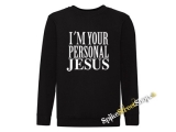 I’M YOUR PERSONAL JESUS - čierna detská mikina bez kapuce
