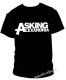 ASKING ALEXANDRIA - biele logo - pánske tričko