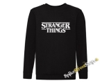 STRANGER THINGS - Logo - čierna detská mikina bez kapuce