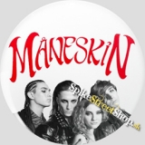 MANESKIN - Red Logo & Band - odznak