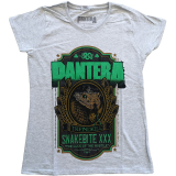 PANTERA - Snakebite XXX Label - sivé dámske tričko