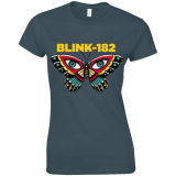 BLINK 182 - Butterfly - modré dámske tričko