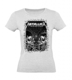 METALLICA - The Black Album Poster Womens - šedé dámske tričko