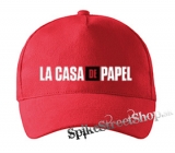 PAPIEROVÝ DOM - LA CASA DE PAPEL - Logo - červená šiltovka (-30%=AKCIA)