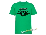 MINECRAFT - Gun - zelené pánske tričko