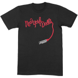 NEW YORK DOLLS - Lipstick Logo - čierne pánske tričko