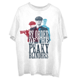PEAKY BLINDERS - 3 Tommys - biele pánske tričko