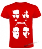 METALLICA - Band Portrait Black Album - červené pánske tričko
