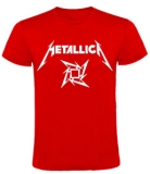 METALLICA - Ninja Logo - červené pánske tričko
