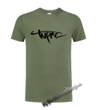 2 PAC - Tupac Logo - olivové pánske tričko