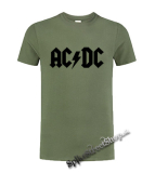 AC/DC - Logo - olivové pánske tričko