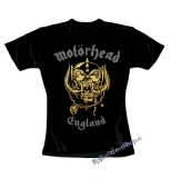 MOTORHEAD - Silver Gold England - čierne dámske tričko
