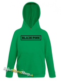 BLACKPINK - Logo Black - zelená detská mikina