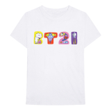 BT21 - Doodle Letters - biele pánske tričko