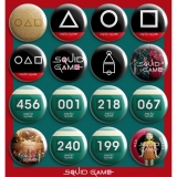 Sada odznakov SQUID GAME - Badges Colour Set