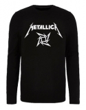 METALLICA - Ninja Logo - čierne pánske tričko s dlhými rukávmi