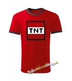 MINECRAFT - TNT - červené pánske tričko CONTRAST DUO-COLOUR