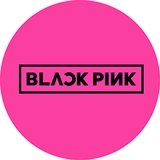 BLACKPINK - Black Logo On Pink Background - odznak