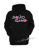 SQUID GAME - Logo Colour Pink - čierna pánska mikina