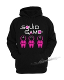 SQUID GAME - Logo & Characters - čierna pánska mikina