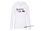 SQUID GAME - Logo Colour Pink - biela dámska mikina