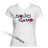SQUID GAME - Logo Colour Pink - biele dámske tričko