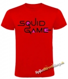 SQUID GAME - Logo Colour Pink - červené pánske tričko