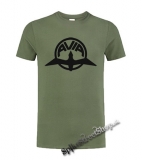 AVIA - Logo - olivové pánske tričko