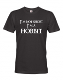 I´M NOT SHORT, I´M A HOBBIT - čierne detské tričko