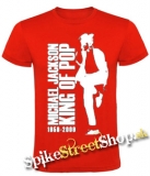 MICHAEL JACKSON - King Of Pop - červené detské tričko