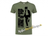 MICHAEL JACKSON - King Of Pop - olivové detské tričko