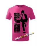 MICHAEL JACKSON - King Of Pop - ružové pánske tričko