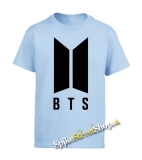 BTS - BANGTAN BOYS - Logo - nebesky modré detské tričko