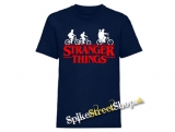STRANGER THINGS - Bicycle Gang - námornícke modré detské tričko