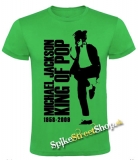 MICHAEL JACKSON - King Of Pop - zelené pánske tričko