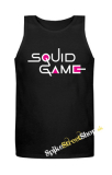 SQUID GAME - Logo Colour Pink - Mens Vest Tank Top - čierne