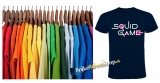 SQUID GAME - Logo Colour Pink - farebné pánske tričko