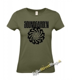 SOUNDGARDEN - Badmotorfinger - khaki dámske tričko