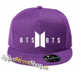 BTS - BANGTAN BOYS - Logo - fialová šiltovka model "Snapback"