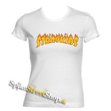 STRAY KIDS - Logo Flame - biele dámske tričko