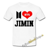 I LOVE JIMIN - BANGTAN BOYS - biele pánske tričko