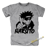 NARUTO - MANGA - sivé pánske tričko