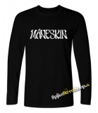 MANESKIN - Logo - čierne pánske tričko s dlhými rukávmi