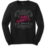 ED SHEERAN - Bad Habits - čierne pánske tričko s dlhými rukávmi