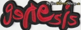 GENESIS - Red&Black Logo - nažehlovacia nášivka
