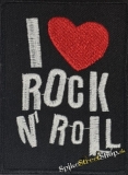 I LOVE ROCK N ROLL - nažehlovacia nášivka